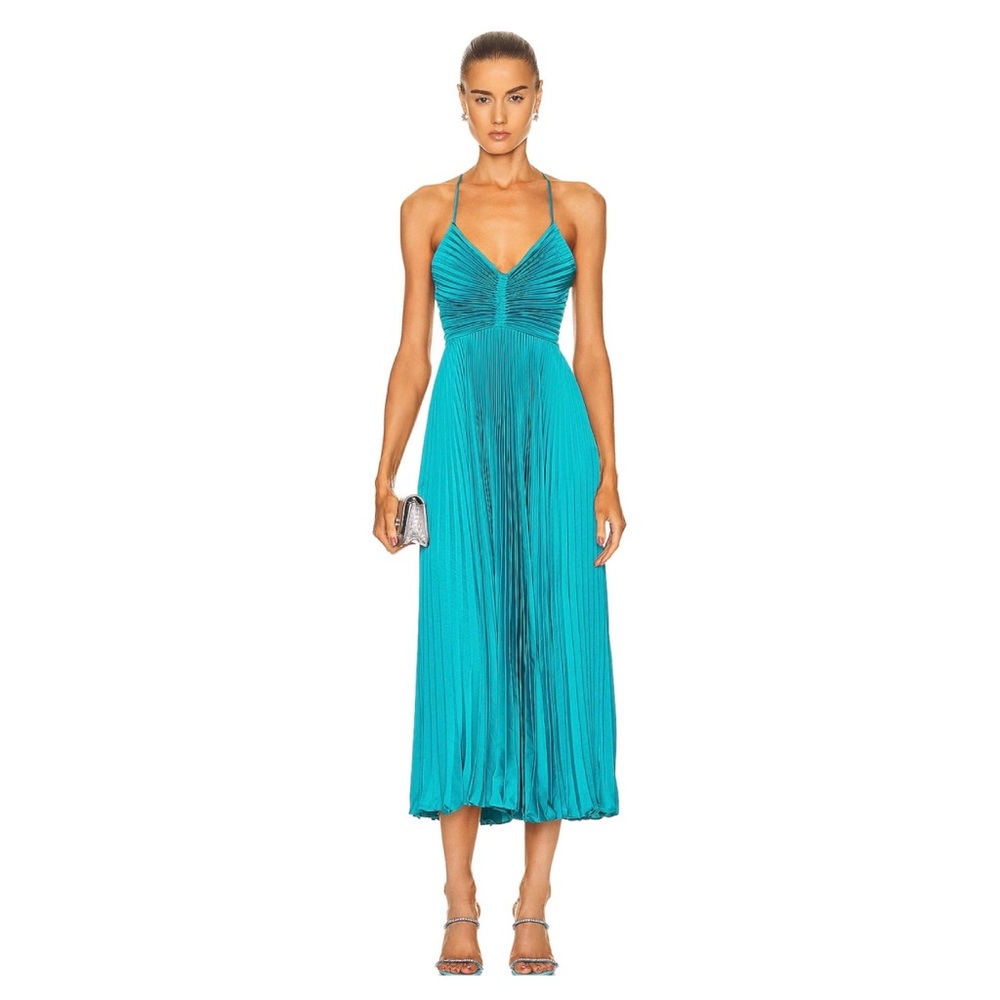 A.L.C Gemini Pleated Midi dress
